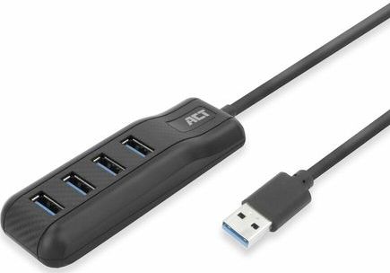 ACT - AC6320 - USB-A Hub - 4 Poorts - 5Gbps - Kabellengte 50cm