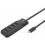 ACT - AC6420 - USB-C Hub - Zwart - 4x USB-A - 5Gbps - Kabellengte 50cm