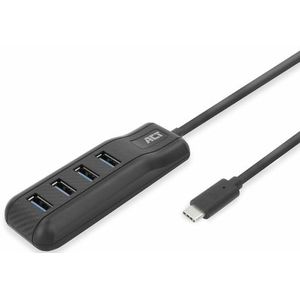 ACT - AC6420 - USB-C Hub - Zwart - 4x USB-A - 5Gbps - Kabellengte 50cm