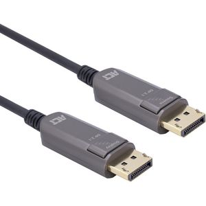 ACT - AOC 8K DisplayPort 2.1 Kabel - Zwart - Koper en Glasvezel - 100 Meter