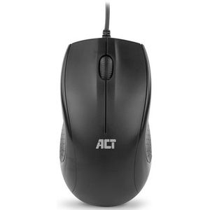 ACT - AC5006 - Bedrade Muis - Zwart - Gerecycled Materiaal - 1000 DPI