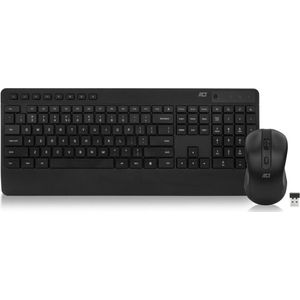 ACT - AC5725 - Draadloos Toetsenbord en Muis - Gerecycled Materiaal - Stille Klik