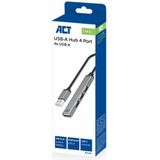 ACT - AC6225 - USB Hub - 4 Poorten - Aluminium - Compact Ontwerp