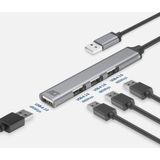 ACT - AC6225 - USB Hub - 4 Poorten - Aluminium - Compact Ontwerp