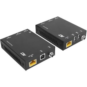 ACT - AC7815 - HDMI KVM Extender Set - Zwart - CAT6A - tot 70 meter