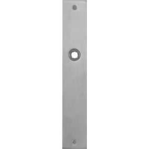Plaatschild WC55/8 normale knop RVS geborsteld