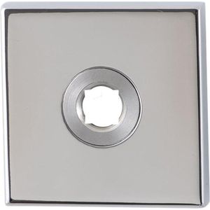 Rozet 50x50x8mm RVS gepolijst