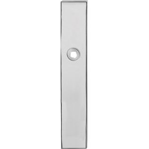 GPF Langschild rechthoekig WC57/5 normale knop RVS gepolijst