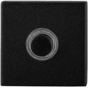 Beldrukker zwart vierkant 50x50x8 mm
