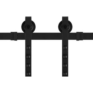 GPF Schuifdeursysteem Raskas zwart 300 cm (2x150 cm)