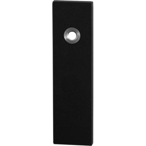 GPF Kortschild rechth enkelv 169x46x8,5 mm WC63/8 grote knop zwart