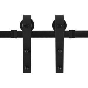 GPF - Lanka - Schuifdeursysteem - Zwart - Staal - 300 cm