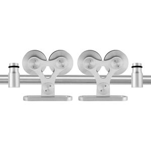 GPF Schuifdeursysteem Twin RVS 200 cm
