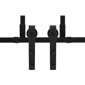 GPF - Lanka - Schuifdeursysteem - Zwart - Staal - Dubbel 170 cm