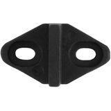 Ten Hulscher vloergeleider zwart t.b.v. schuifdeursysteem