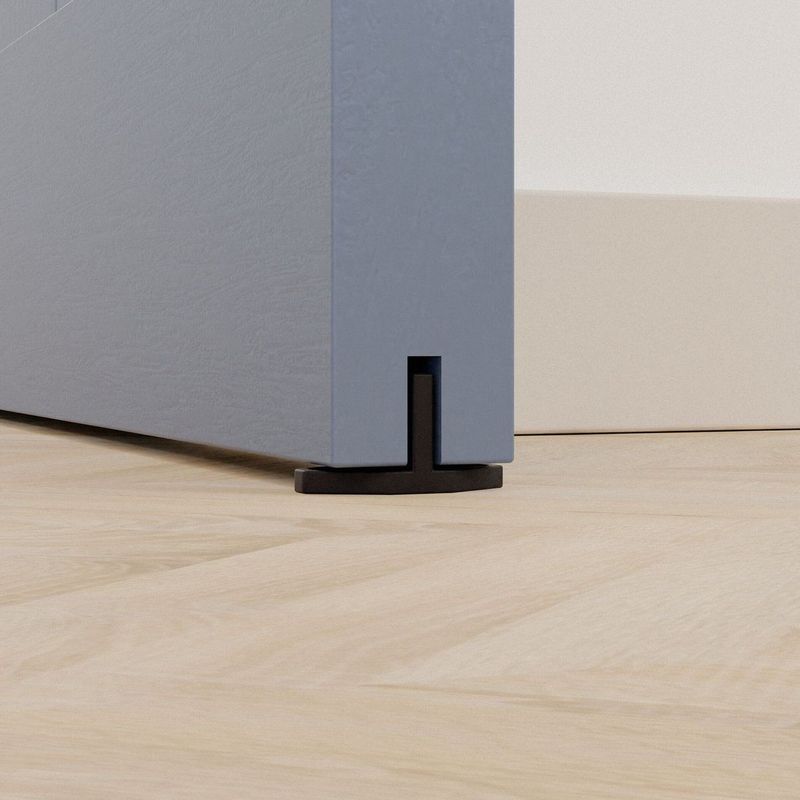 Ten Hulscher vloergeleider zwart t.b.v. schuifdeursysteem