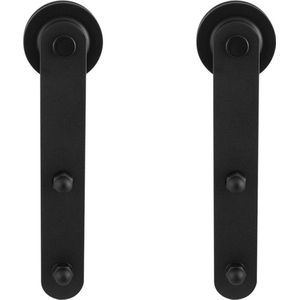 GPF Schuifdeurhanger set Varsi zwart t.b.v. extra deur