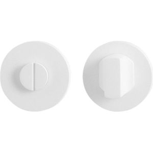 Toiletgarnituur - Wit - RVS - GPF - GPF8911.45 50x6mm stift 5mm wit grote knop
