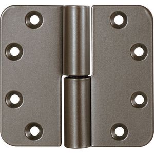 Paumelle - Mocca blend - RVS - GPF - Kogelronde hoek Mocca blend DIN links, 89x96 mm