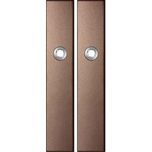 GPF1125.A2 langschild rechthoekig blind 218x40x8,5mm Bronze blend