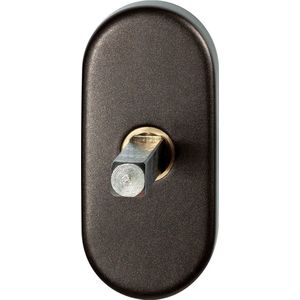 Draaikiepmechanisme ovaal 65x30x12mm stift 40mm Dark blend