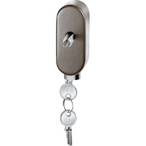 Draaikiepmechanisme Mocca blend afsluitbaar stift 32mm SKG*** ovaal 83x34x31mm