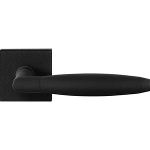 GPF deurklink op vierkante rozet, Ika XL, paar, zwart