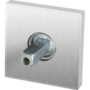 Rozet - RVS geborsteld - RVS - GPF - GPF1100.02.400 50x8mm RVS geborsteld met vastgelaste knopvastzetter