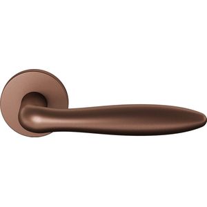 GPF1314.A2.00 Rangi deurkruk op ronde rozet Bronze blend, 50x8mm