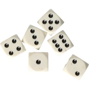 Longfield - Dobbelstenen - Set van 6 - Doosje met 12 Stuks