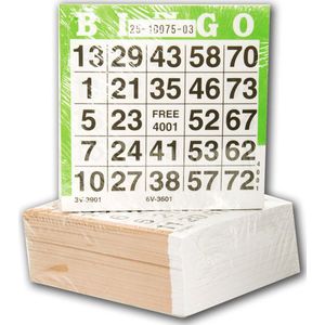 Bingo - Bingokaarten - 500 Vellen - 10 x 10 cm
