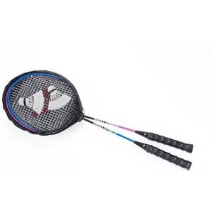 Badminton set voor 2 spelers zwart Metaal Engelhart Badmintonracket (68.0000cm x 25.0000cm)