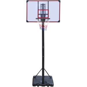Engelhart Basketbalpaal verstelbaar 270-305 cm met standaard | Basketbalstandaard mobiel & verrijdbaar