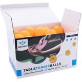Angel Sports tafeltennisballen - oranje - 48 stuks - 40mm