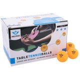 Angel Sports tafeltennisballen - oranje - 48 stuks - 40mm