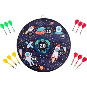 Dubbelzijdig Magnetic/Paper Space Kinder Dartboard - Darts