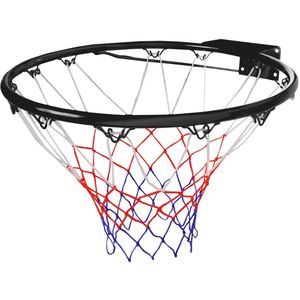 Angel Sports Basketbalring - Met Net - Diameter 46 cm - Zwart