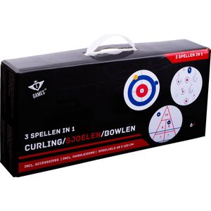 Engelhart 3in1 Set Curling Sjoelen en Bowlen