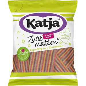 Katja - Zure Matten Regenboog - 15x125 gr - Vegan - Natuurlijke Kleur- en Smaakstoffen