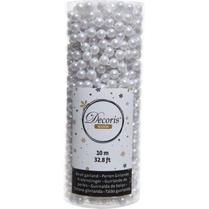 Kralenketting plastic 8mmx10m winterwit
