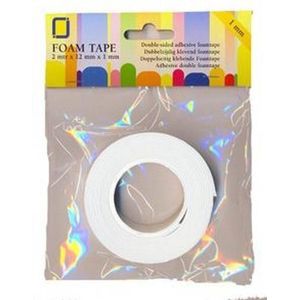 Foam tape rolls 0 5 mm dik en een lengte van 2 meter..