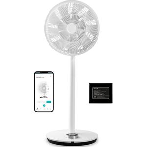 Duux Whisper Flex - Smart Statiefventilator met Dock & Accu - Staande Ventilator & Tafelventilator - Wit