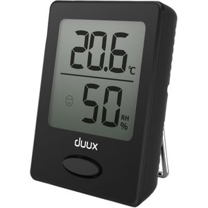 Duux weerstation Sense Hygrometer + Thermometer, zwart, LCD display (DXHM02) - 1848159