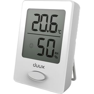 Duux Sense Thermometer + Hygrometer binnen - Inclusief Batterij - Magnetisch - Wit