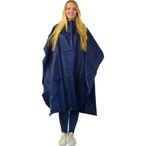 Nebur Kapmantel Maxi marine blauw 182x150cm