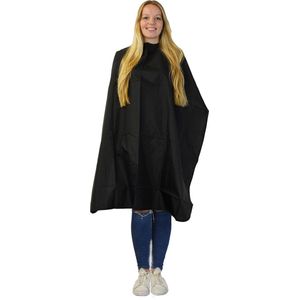 Kapmantel - Zwart - 100% Geweven Nylon