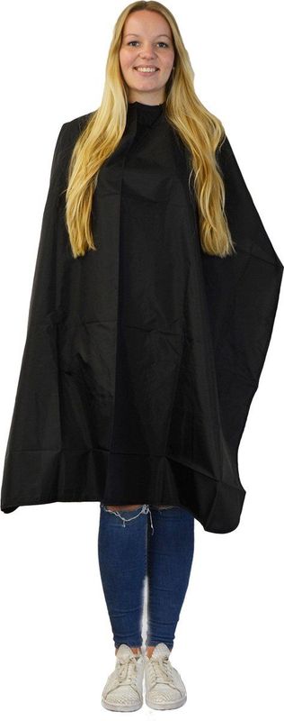 Kapmantel - Zwart - 100% Geweven Nylon