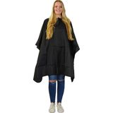 Nebur - Kapmantel - Zwart - 100% Geweven Nylon - Luchtdoorlatend en Waterafstotend