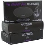 Nitrile - Handschoenen - Zwart - Poeder/Latex vrij - 100stuks