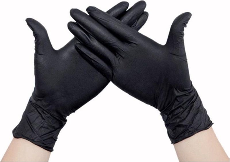 Nitrile - Handschoenen - Zwart - Poeder/Latex vrij - 100stuks